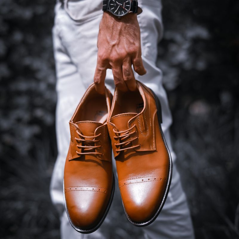 Chaussure Derby MORESQUE en cuir véritable