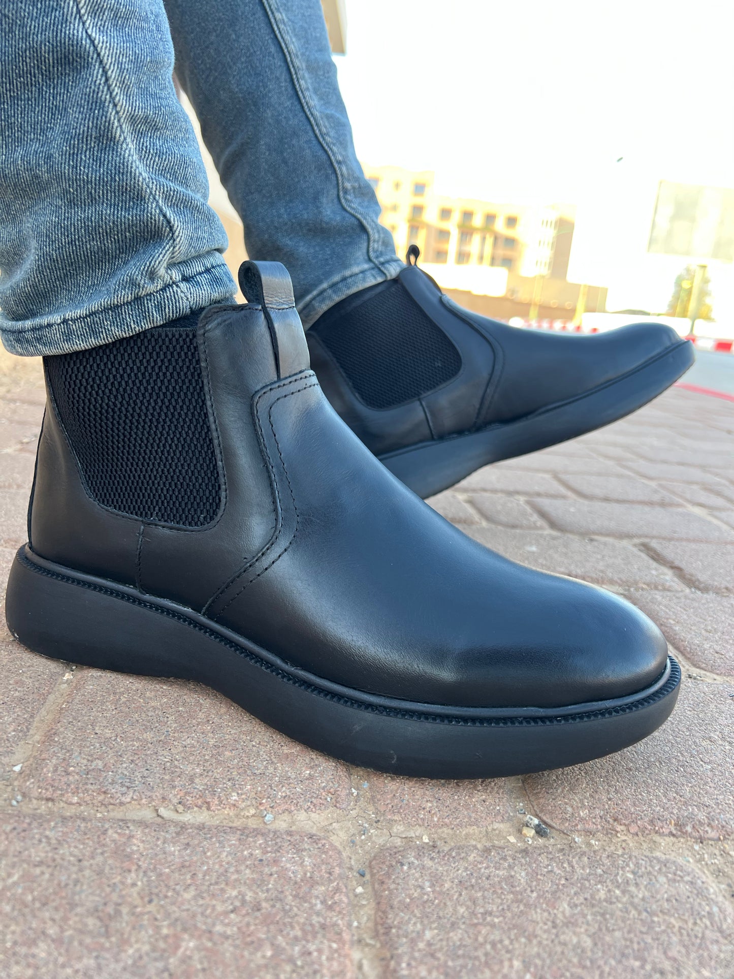 ROMA bottes en cuir veritable