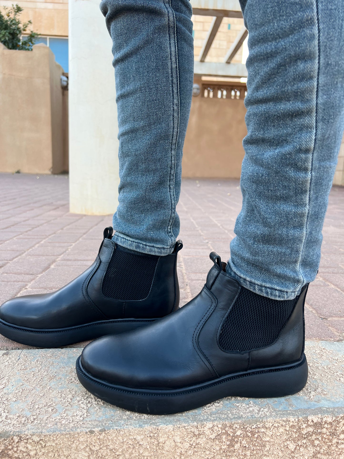 ROMA bottes en cuir veritable